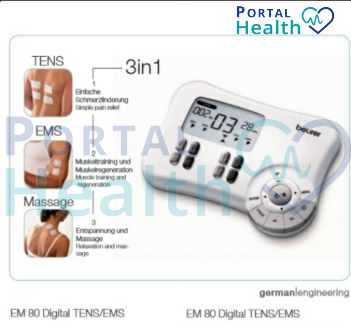 Unidad TENS / EMS digital 3 en 1 EM 80 de Beurer - PortalHealth