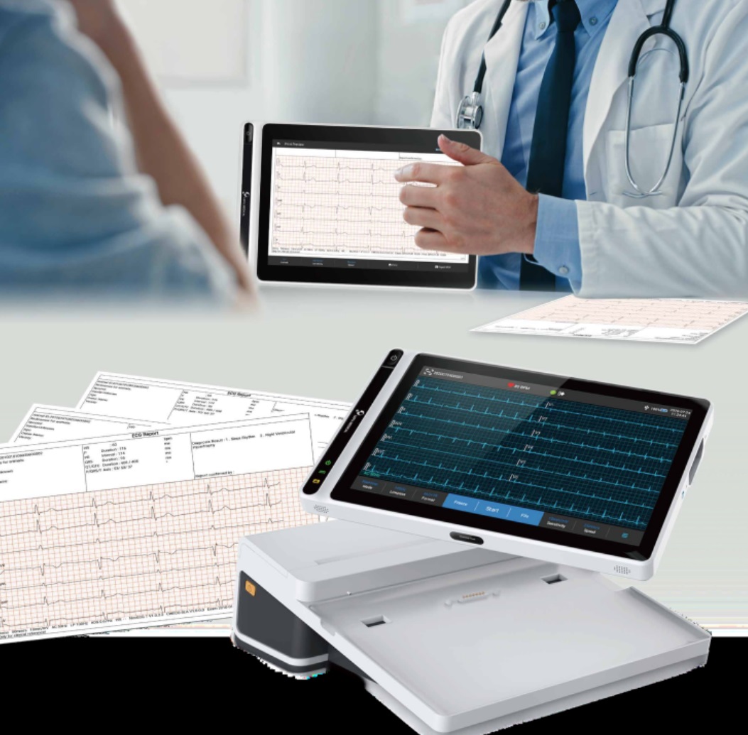 Electrocardiógrafo 12 canales marca Carewell modelo NeoECG T180 - Imagen 3