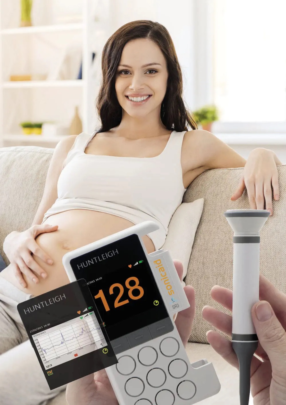 Detector latidos fetal Doppler Digital Sonicaid SR2, HUNTLEIGH - Imagen 4