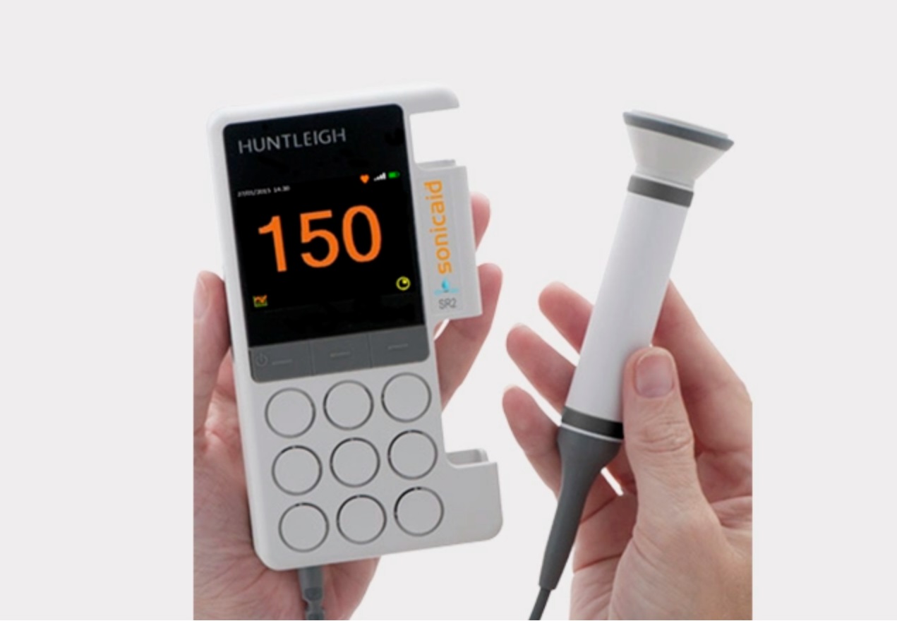 Detector latidos fetal Doppler Digital Sonicaid SR2, HUNTLEIGH