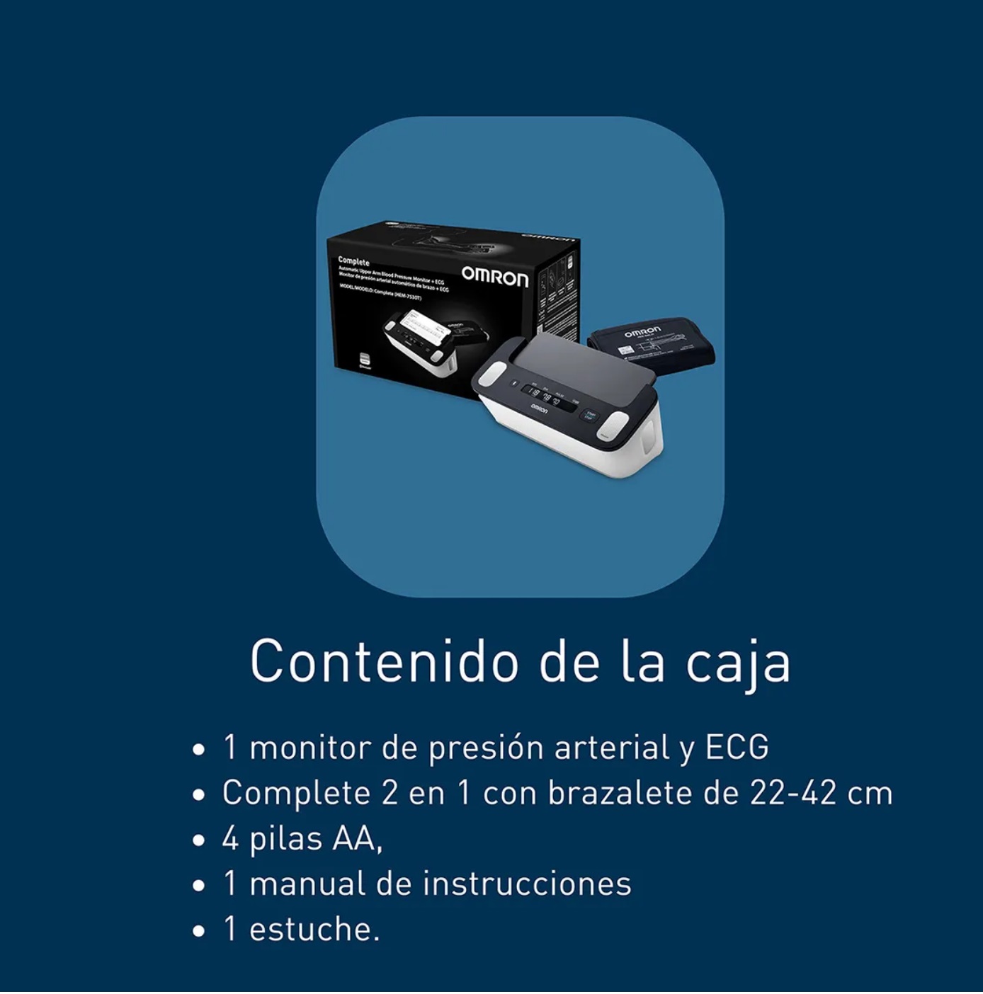 Monitor de presión arterial automático de brazo HEM-7530T-AP3 OMRON - Imagen 4