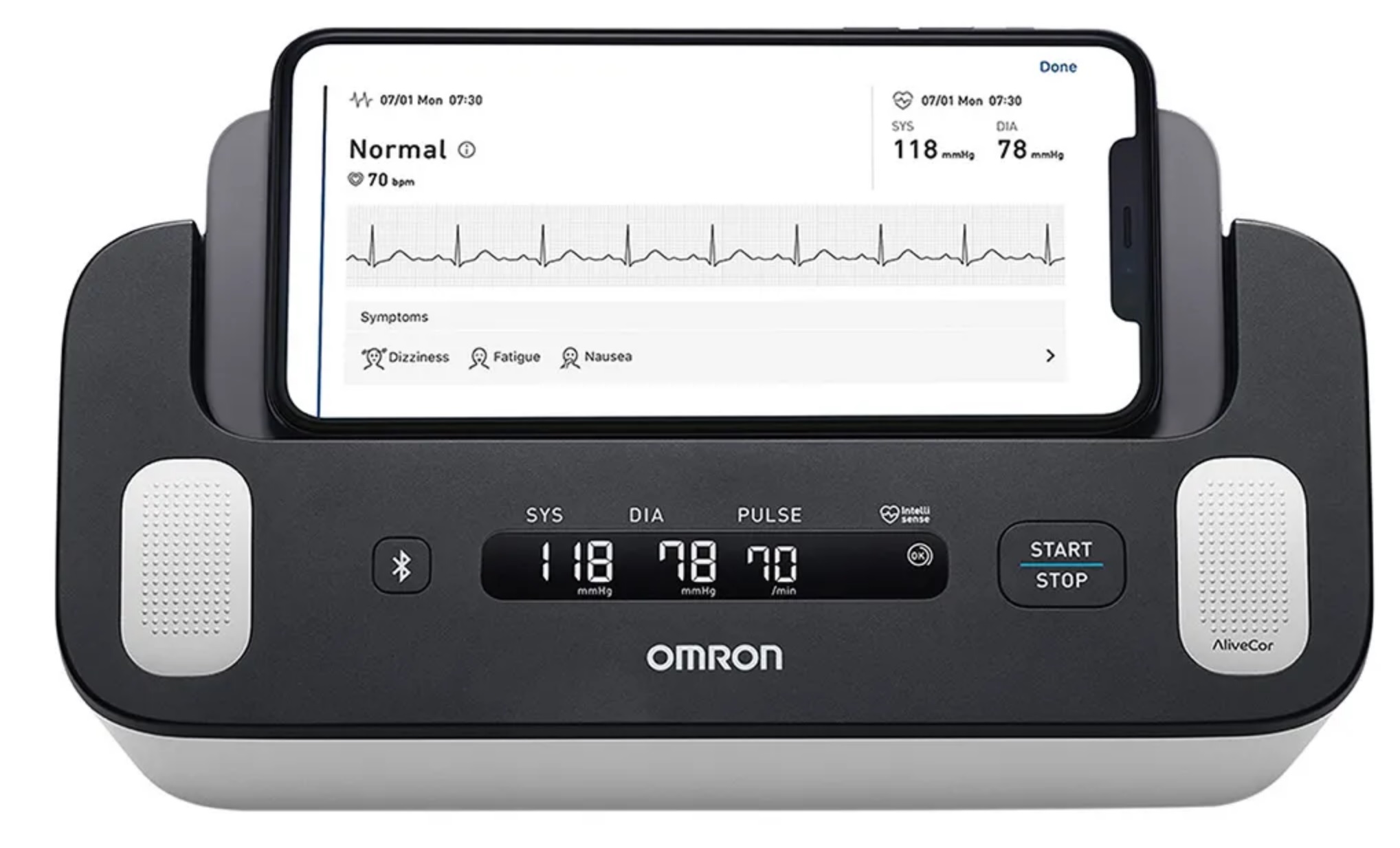 Monitor de presión arterial automático de brazo HEM-7530T-AP3 OMRON